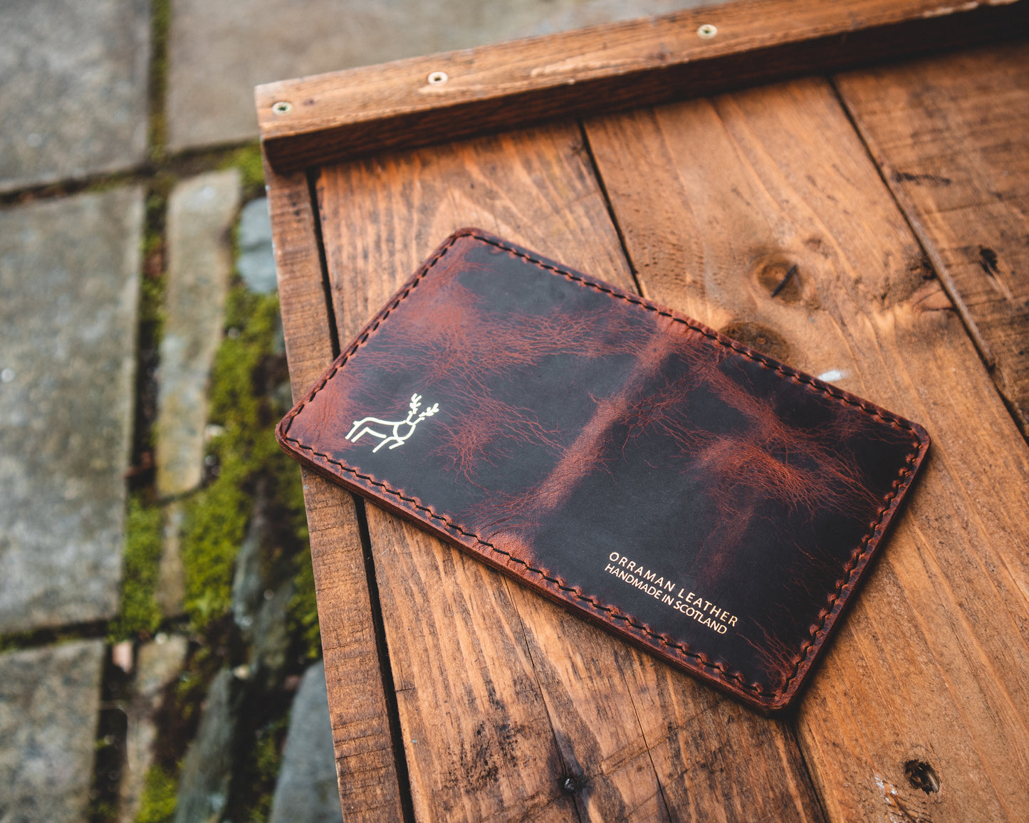 Limited Edition! - The Nevis wallet, Silver Mist and Dark Cognac.
