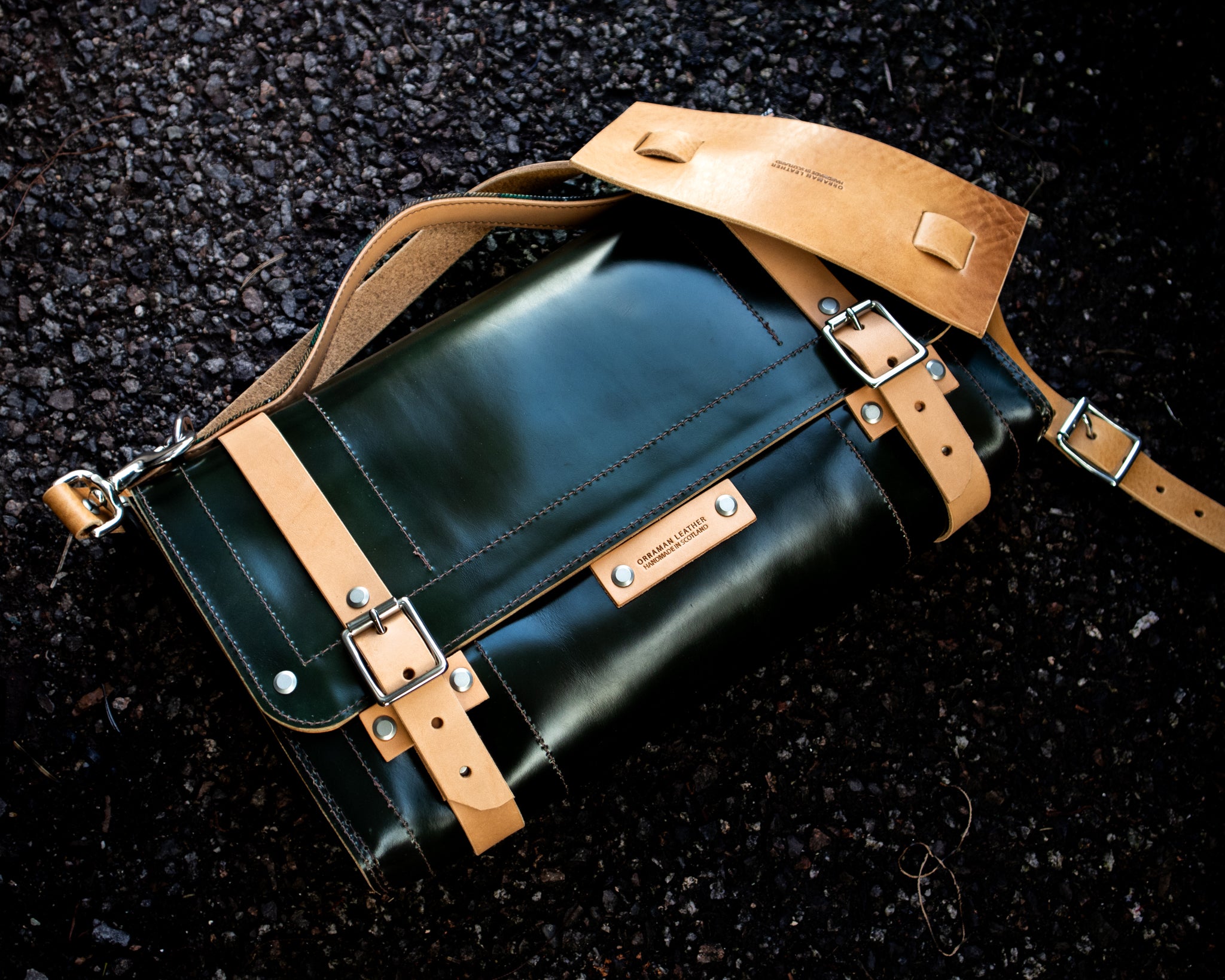 The Outlander Satchel - Racing Green