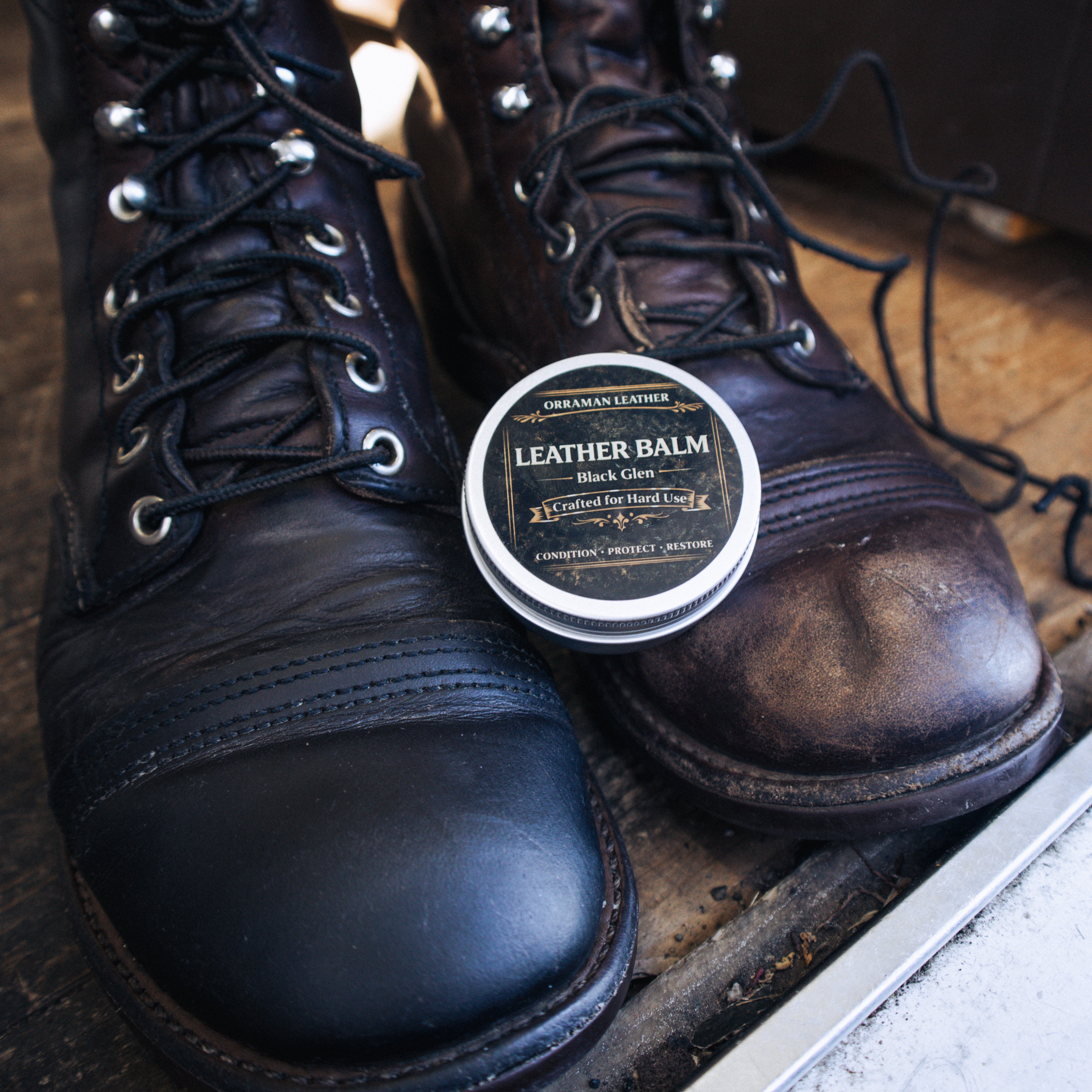 Orraman Leather All Natural Leather Balm