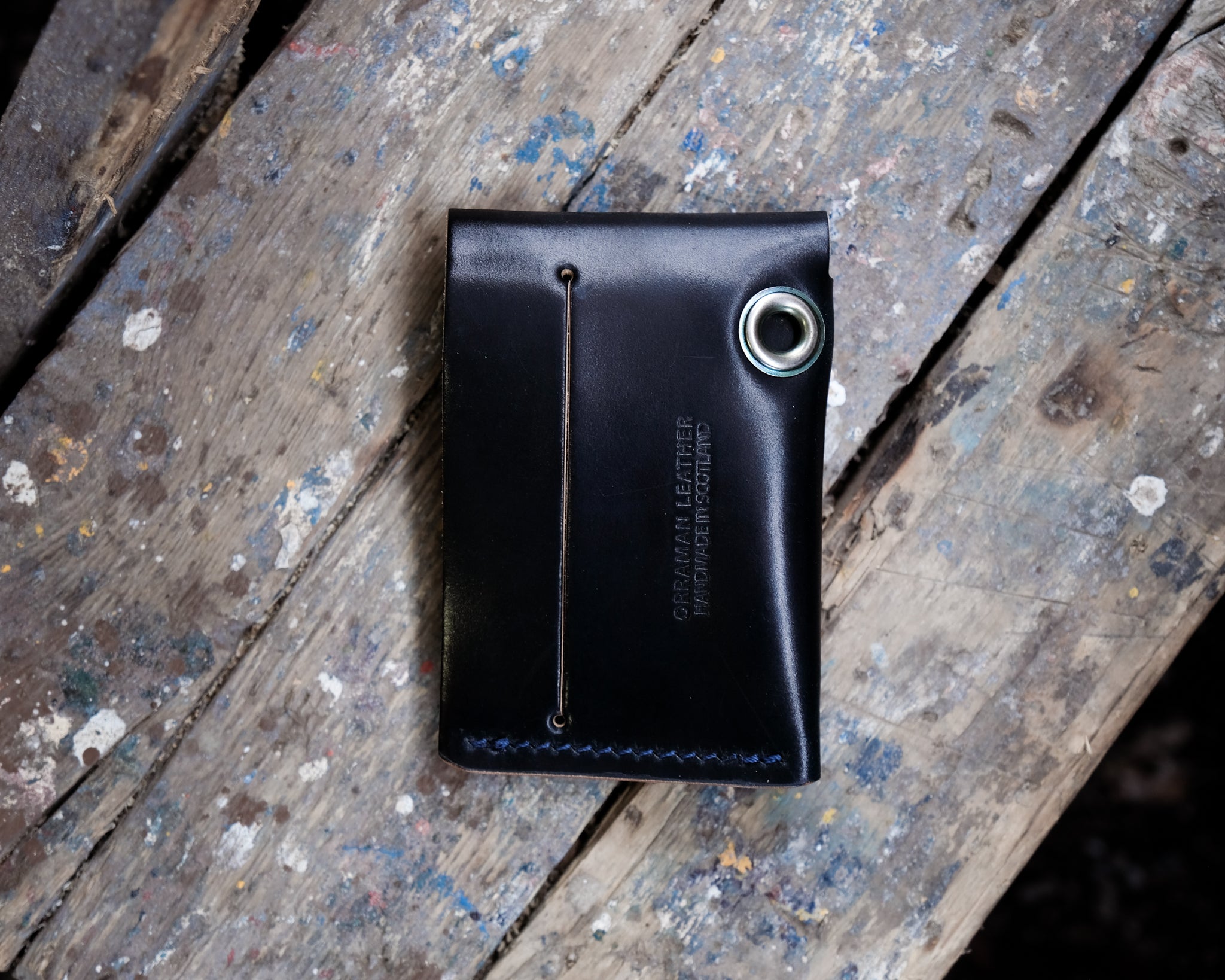 Clann Wallet — Black Horween Shell Cordovan