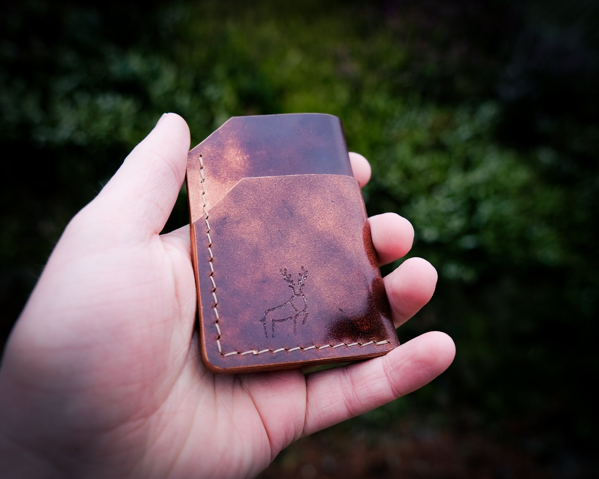 Minimalist Wallet - Marbled Brown Rocado