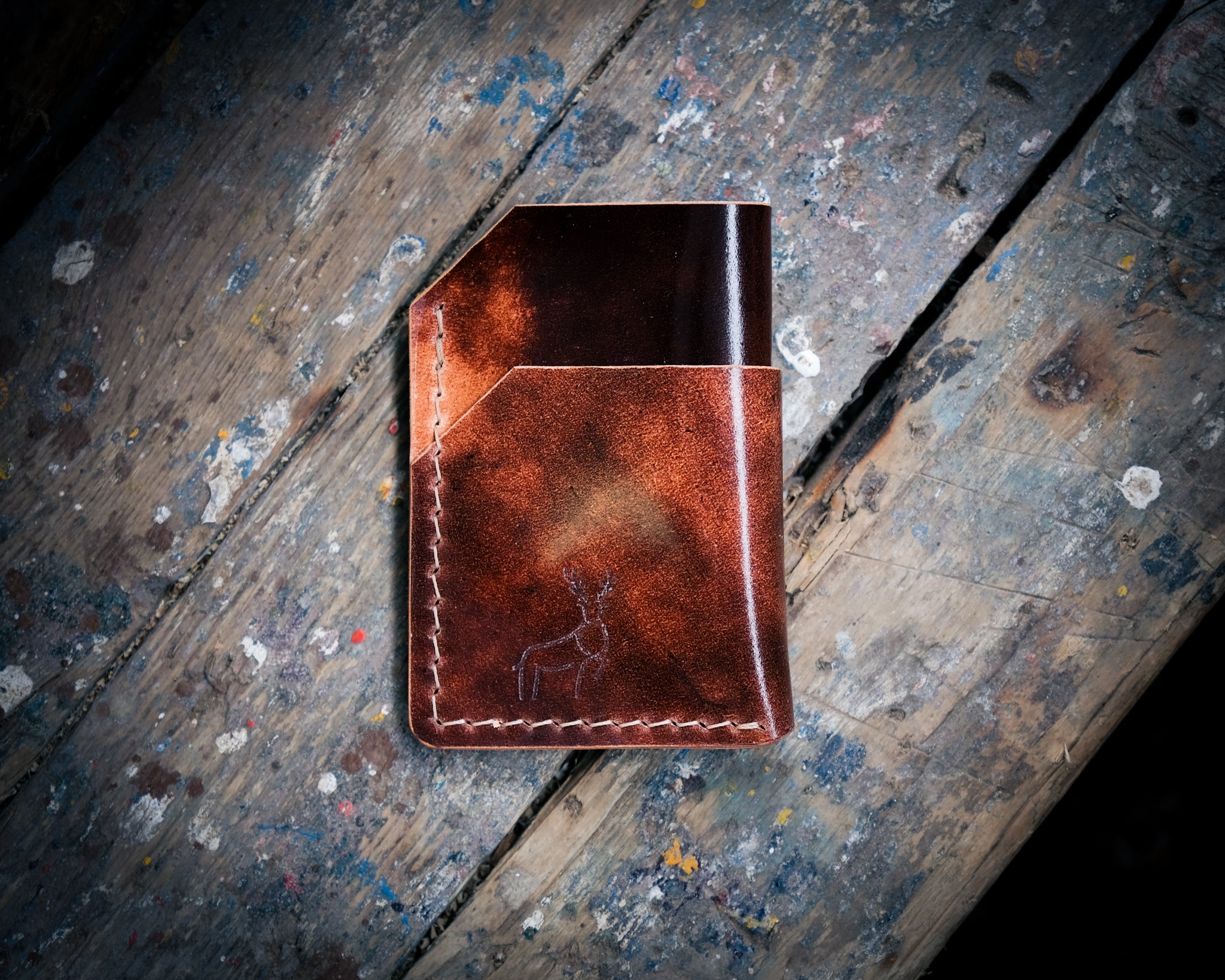 Minimalist Wallet - Marbled Brown Rocado