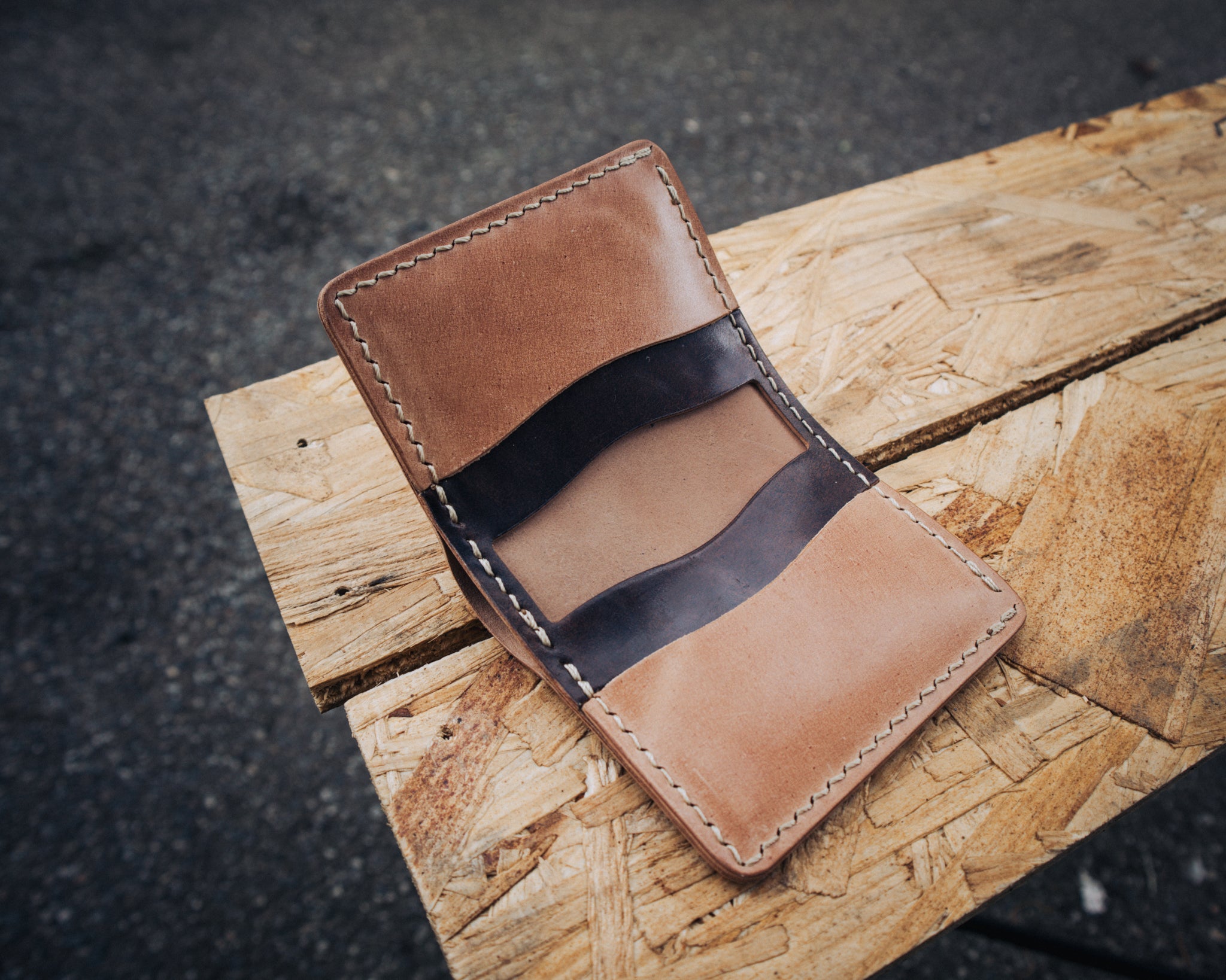 Chieftain Wallet — Natural Glazed & Marbled Brown Rocado Shell Cordovan