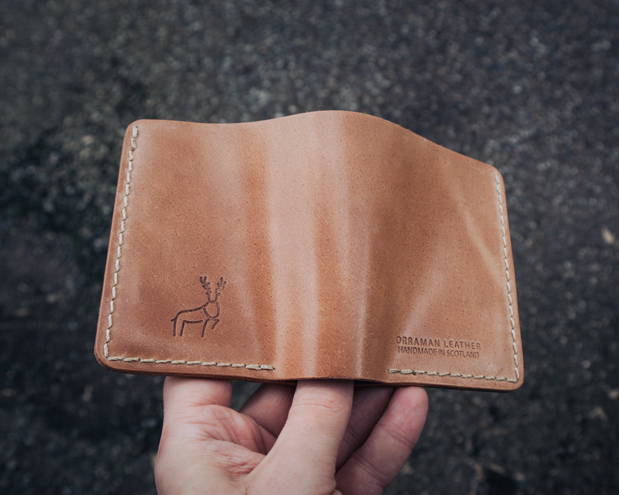 Chieftain Wallet — Natural Glazed & Marbled Brown Rocado Shell Cordovan