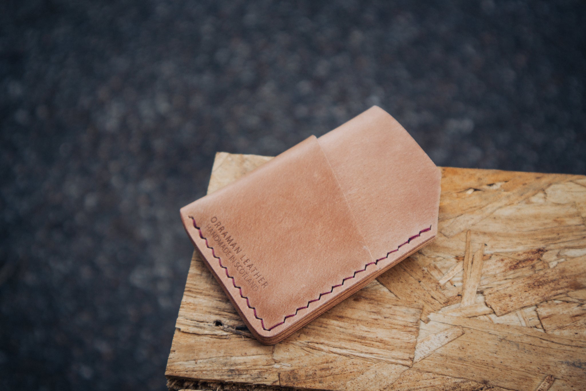 Minimalist Wallet — Natural Unglazed Shell Cordovan (Rocado)