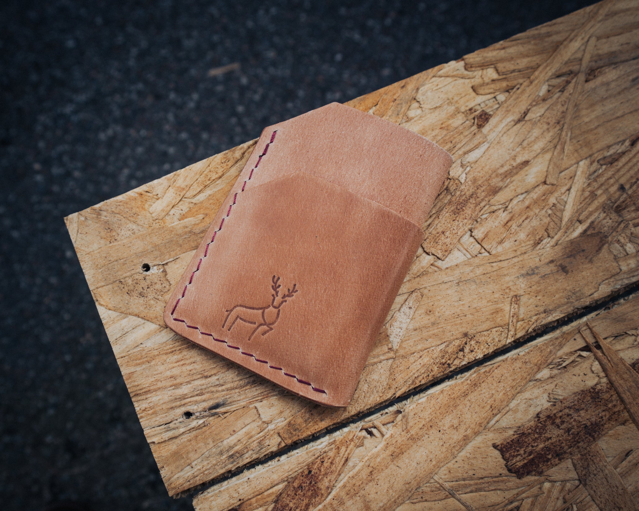 Minimalist Wallet — Natural Unglazed Shell Cordovan (Rocado)