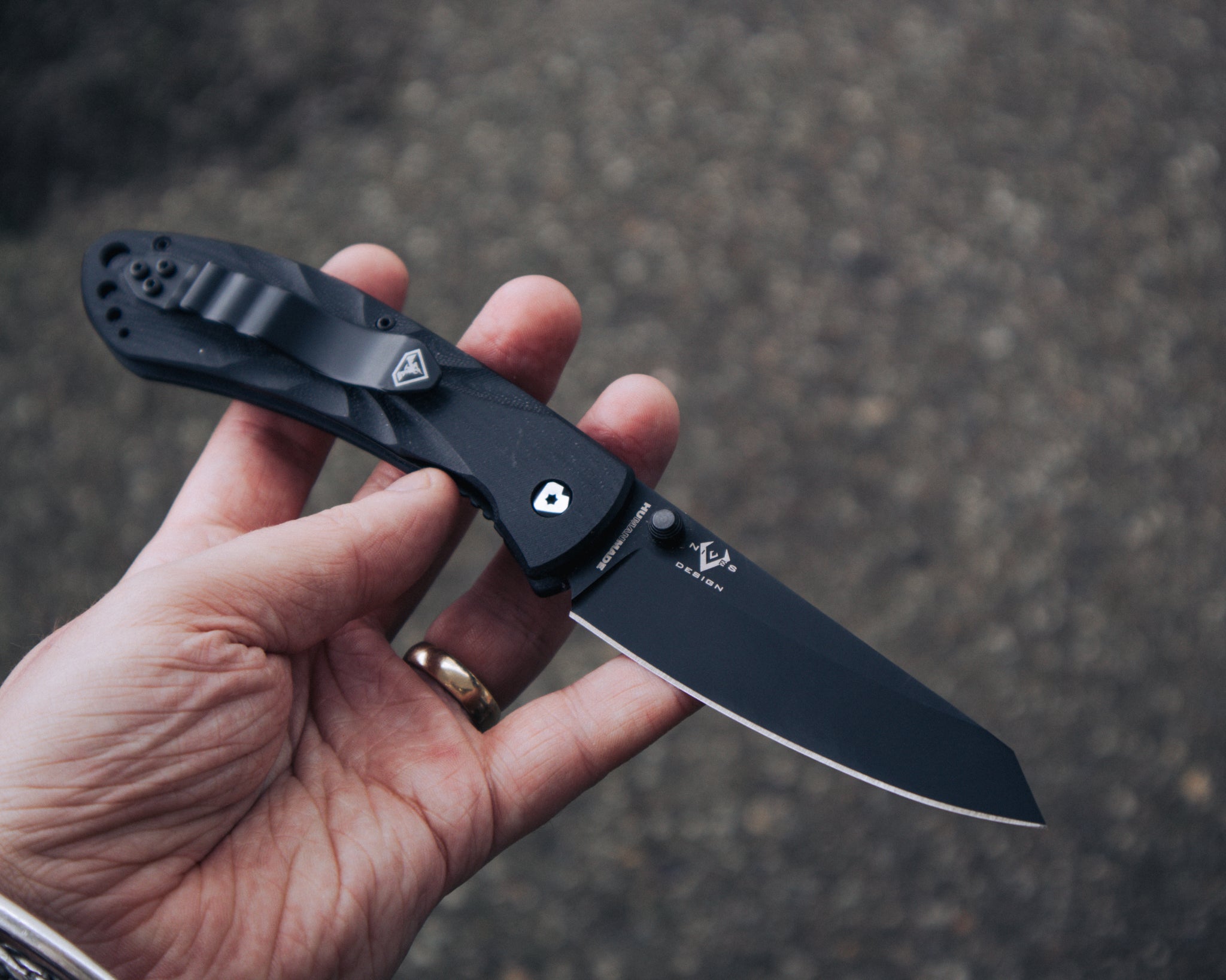 DoubleStar Brimstone – Black G10 / D2 Tool Steel