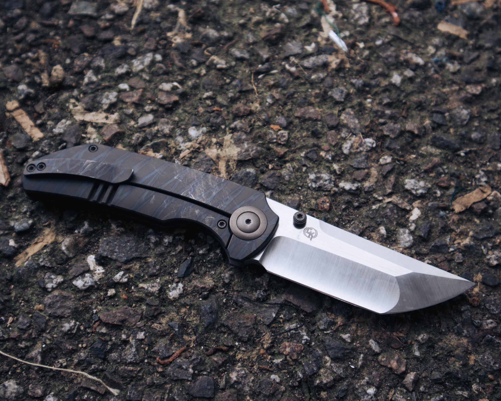 WE Knife Thug XL – Tiger Stripe Flamed Titanium / CPM-20CV