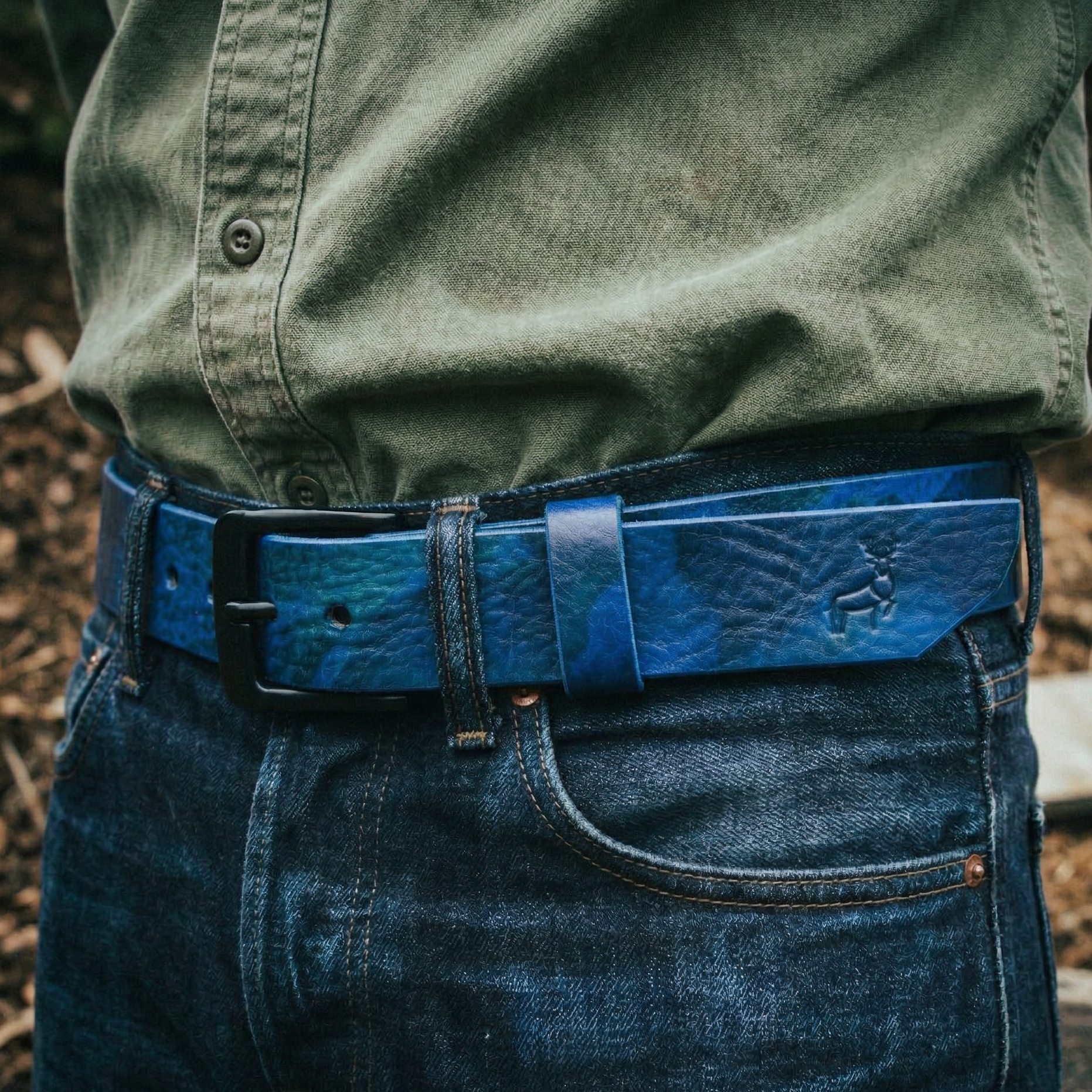 LIMITED RUN | Blue Tiger - Camo Belt
