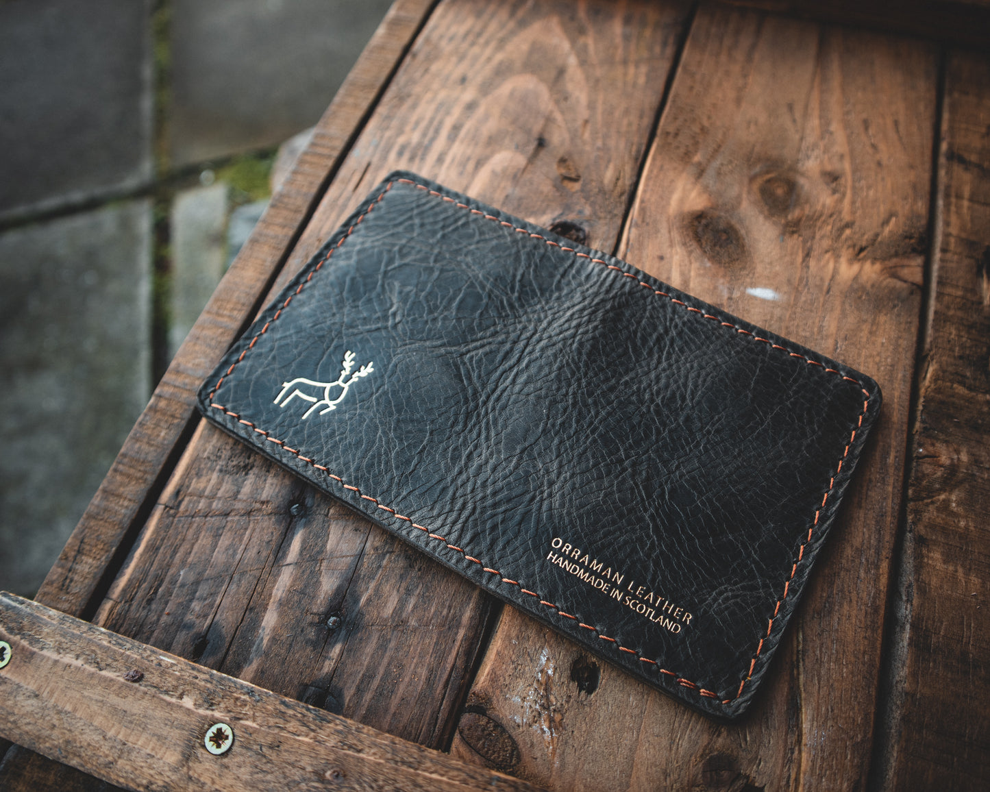 Limited Edition! The Nevis Leather Wallet Lined with Handmade Tartan!