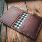 Limited Edition! The Nevis Leather Wallet Lined with Handmade Tartan!