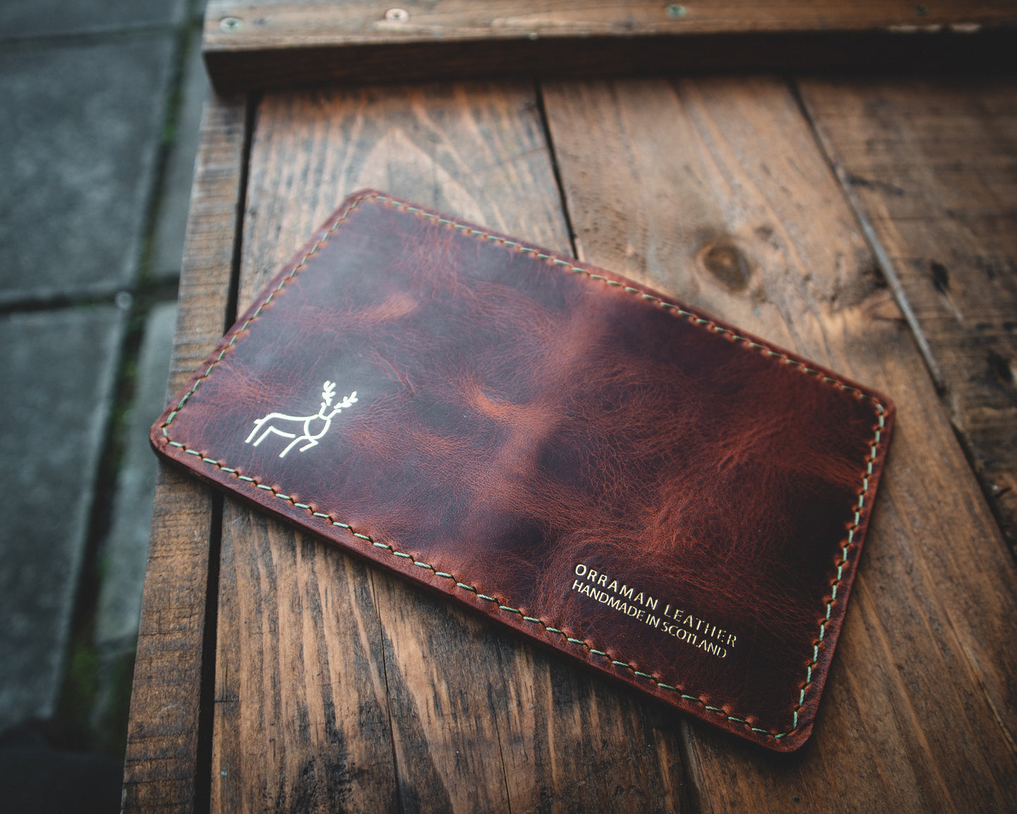 Limited Edition! The Nevis Leather Wallet Lined with Handmade Tartan!