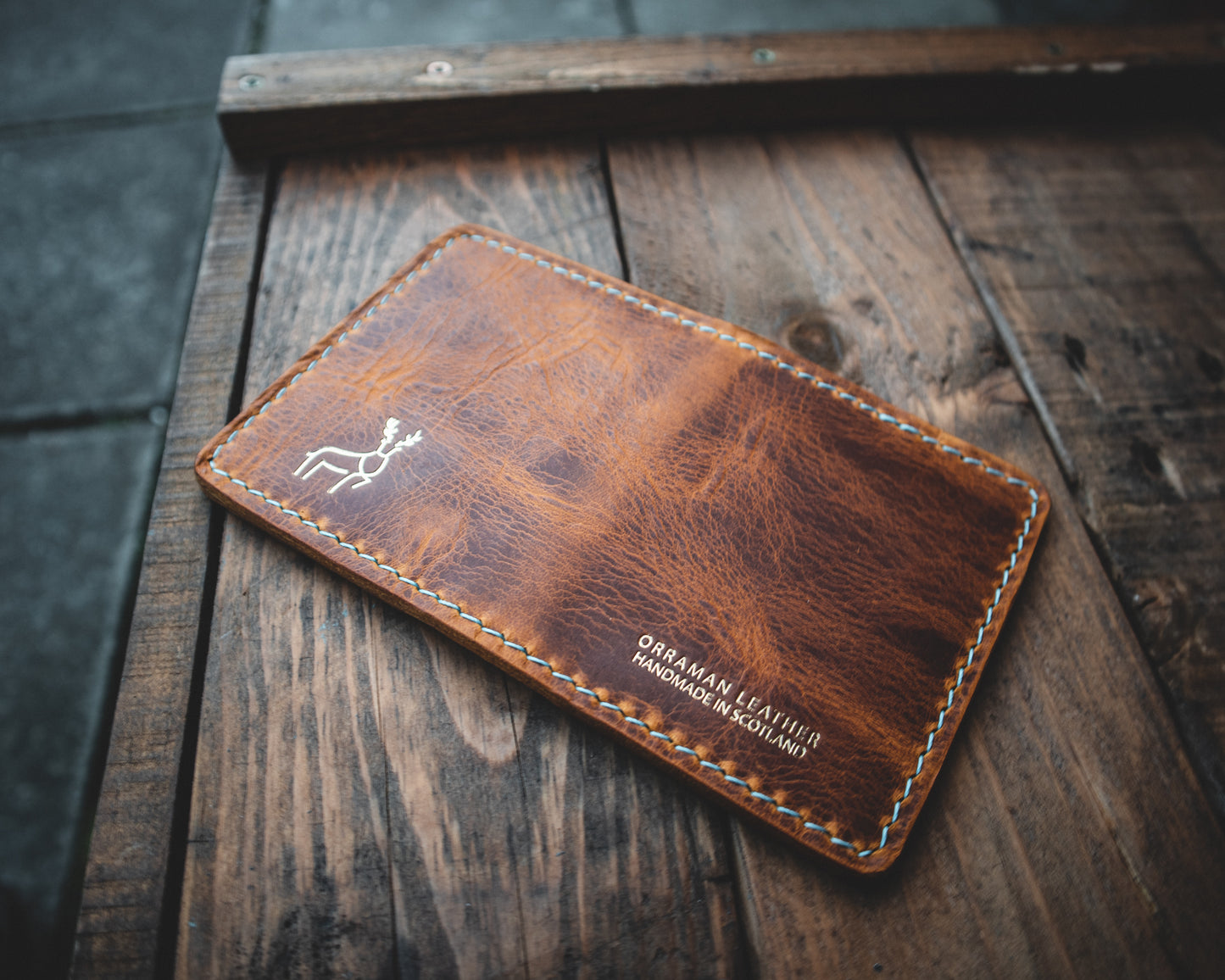 Limited Edition! The Nevis Leather Wallet Lined with Handmade Tartan!