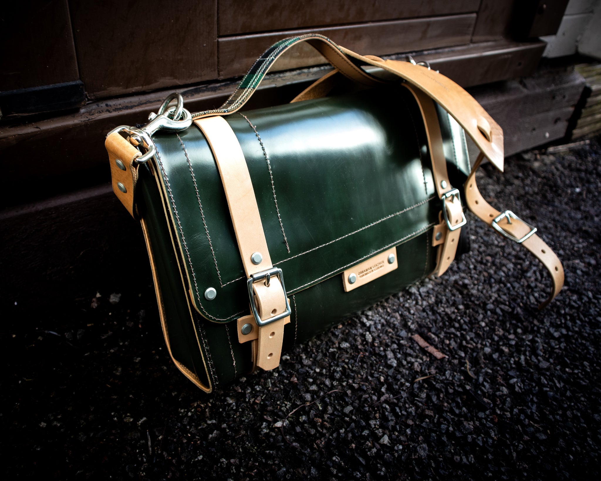 The Outlander Satchel - Racing Green