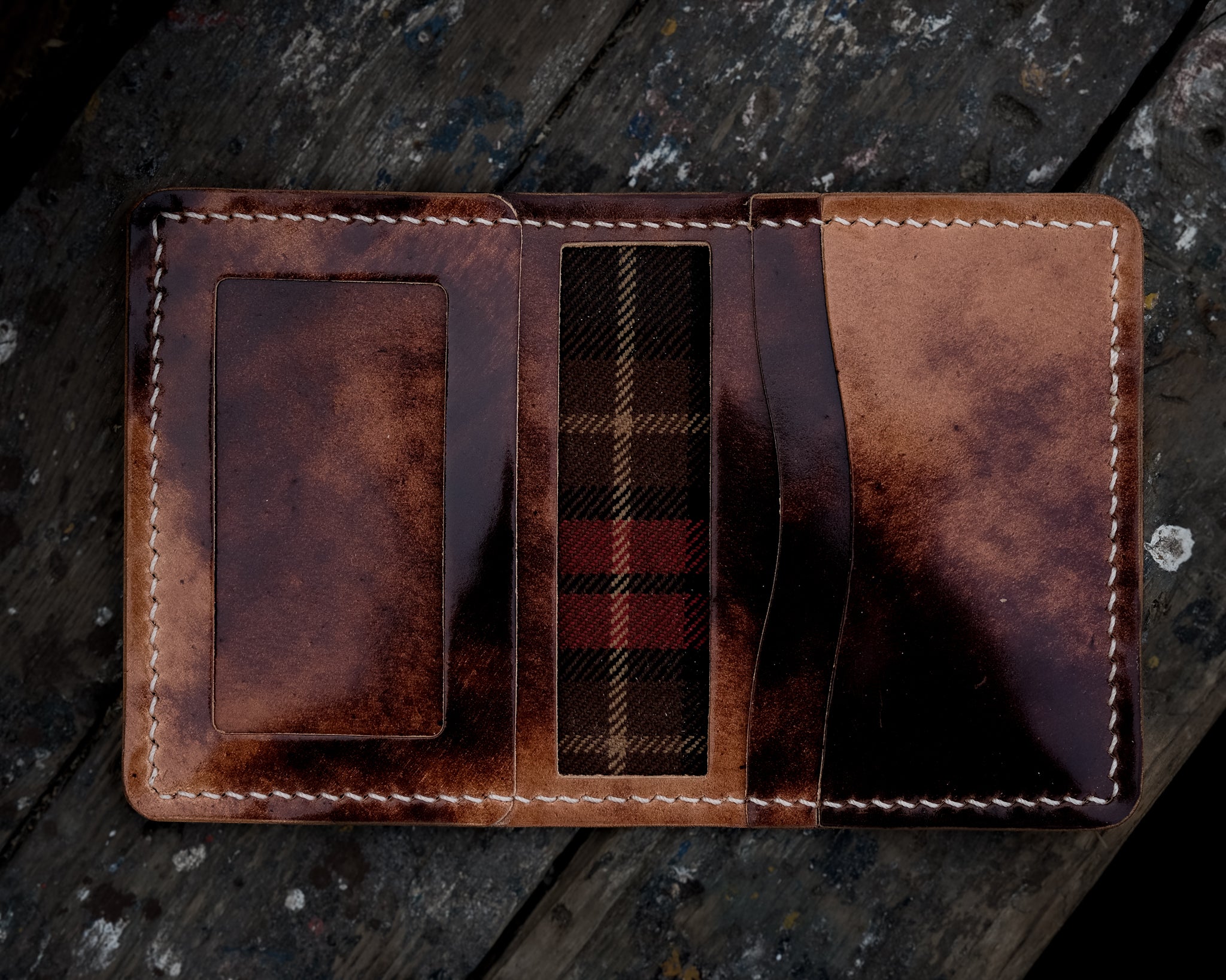 The Nevis Wallet - Marbled Brown Rocado