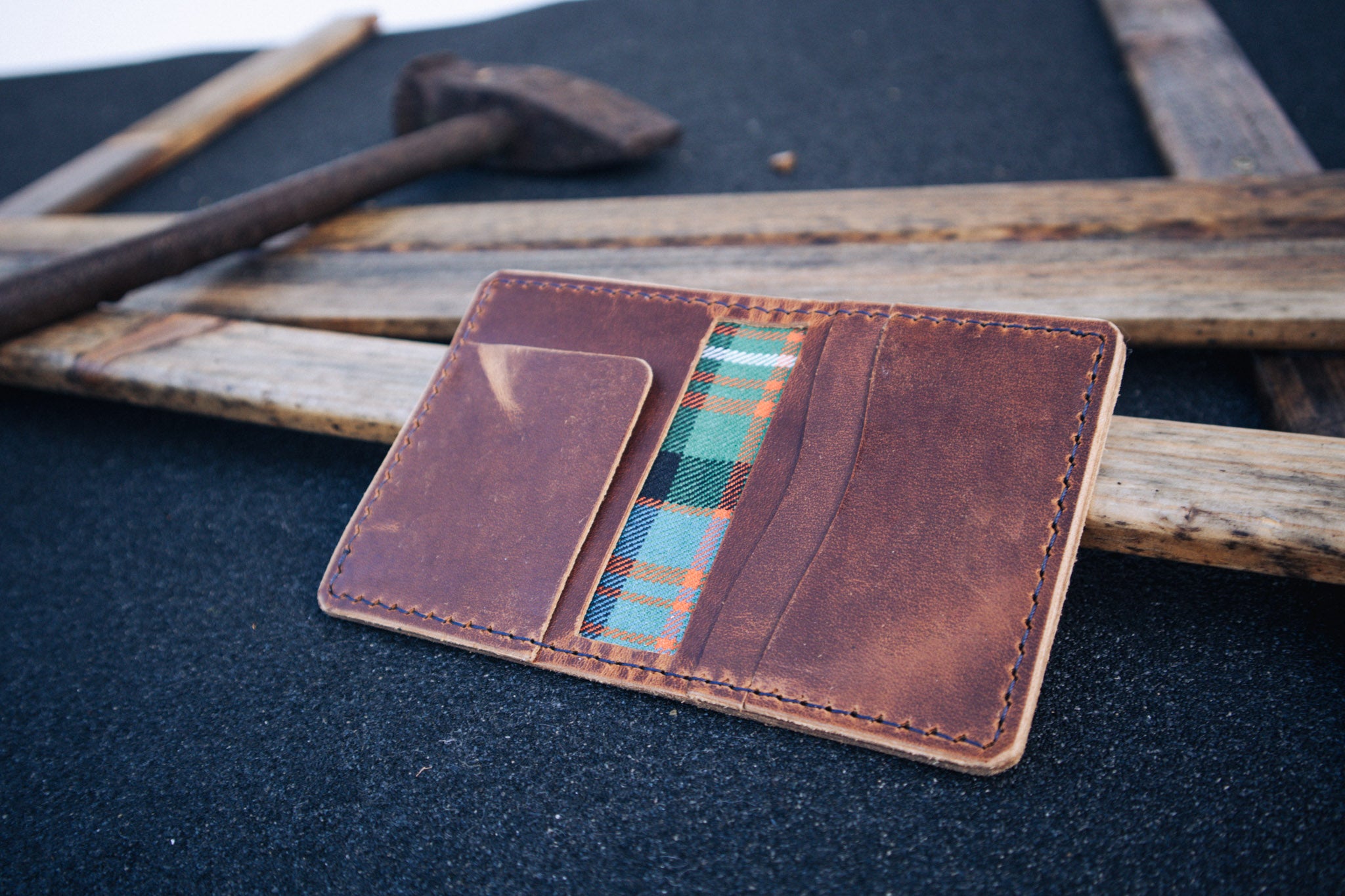 The Nevis Lined with Handmade Tartan
