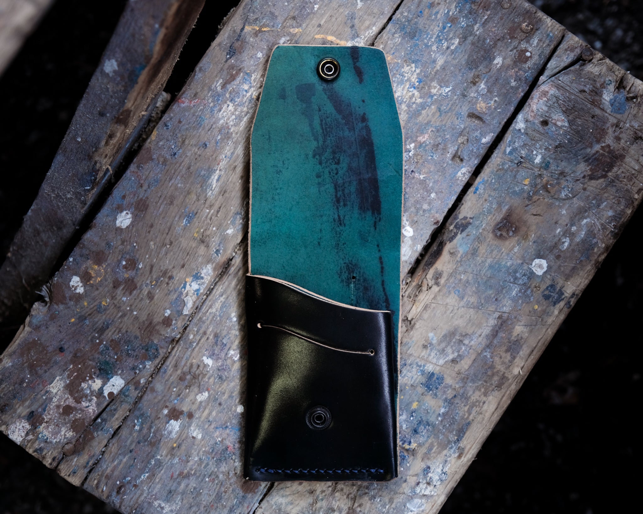 Clann Wallet — Black Horween Shell Cordovan