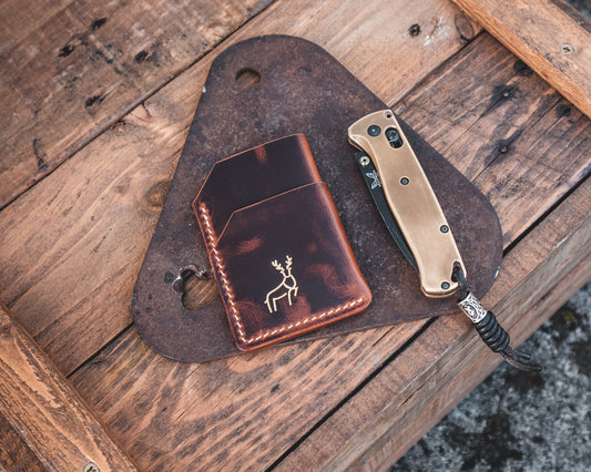 The Minimalist - Handmade Leather EDC Cardholder