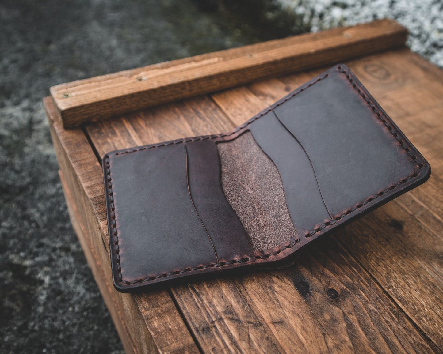 The Chieftain Leather Wallet Hunter OrramanLeather