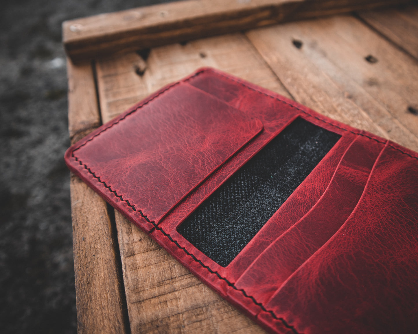 Limited Edition! The Nevis Leather Wallet Lined with Handmade Tartan!