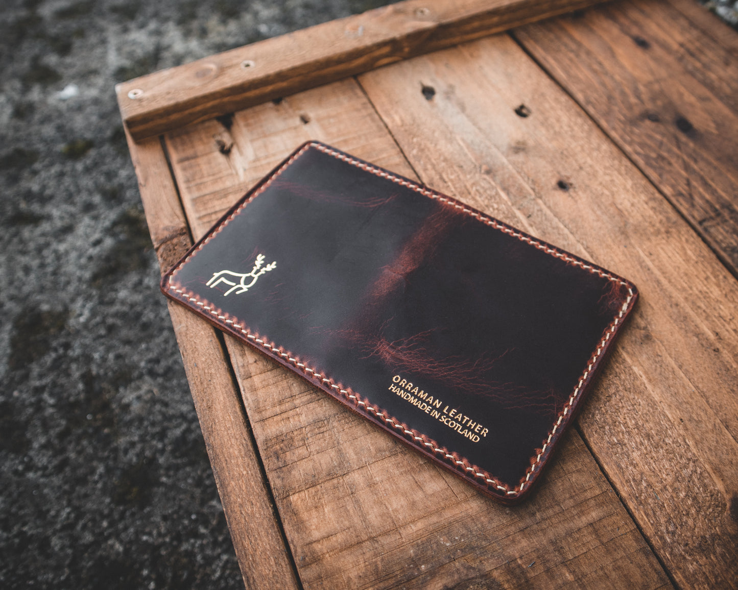 Limited Edition! The Nevis Leather Wallet Lined with Handmade Tartan!