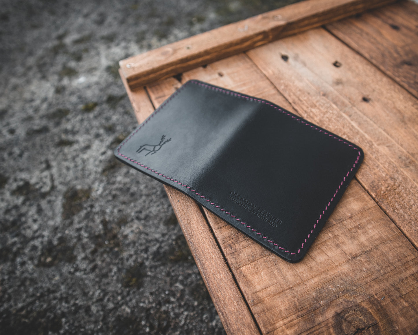 Limited Edition! The Nevis Leather Wallet Lined with Handmade Tartan!