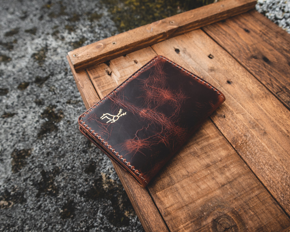 The Antrin Wallet Handmade EDC Passport wallet OrramanLeather
