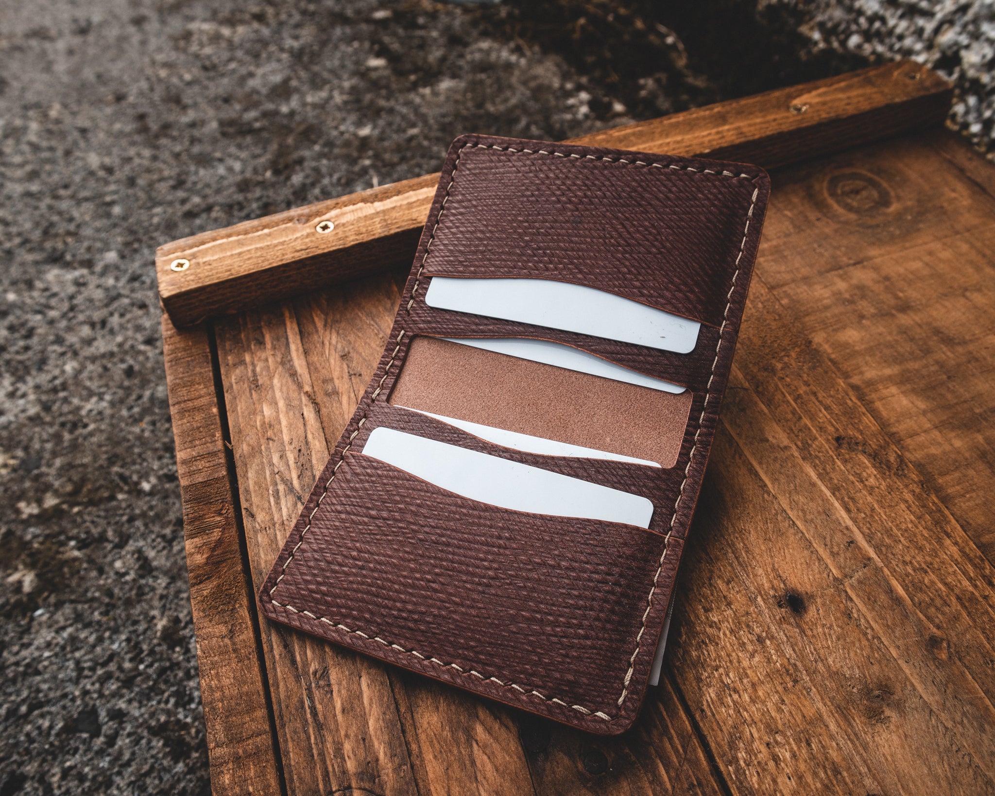 Limited Edition! - The Chieftain Wallet - J&Fj Baker Russian Calf - Coal Black