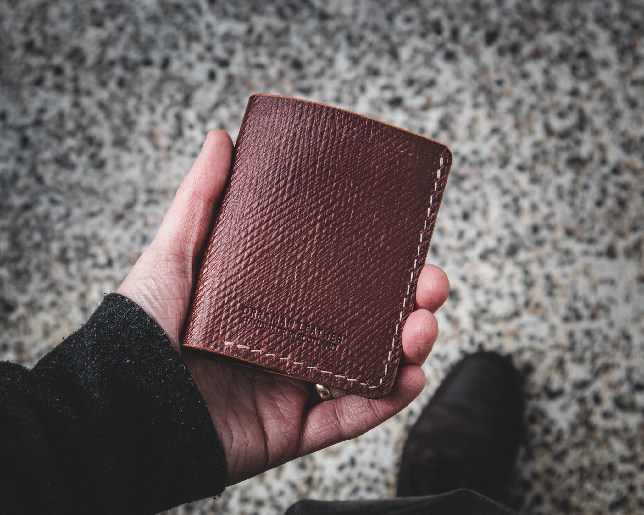 Limited Edition! - The Chieftain Wallet - J&Fj Baker Russian Calf - Coal Black