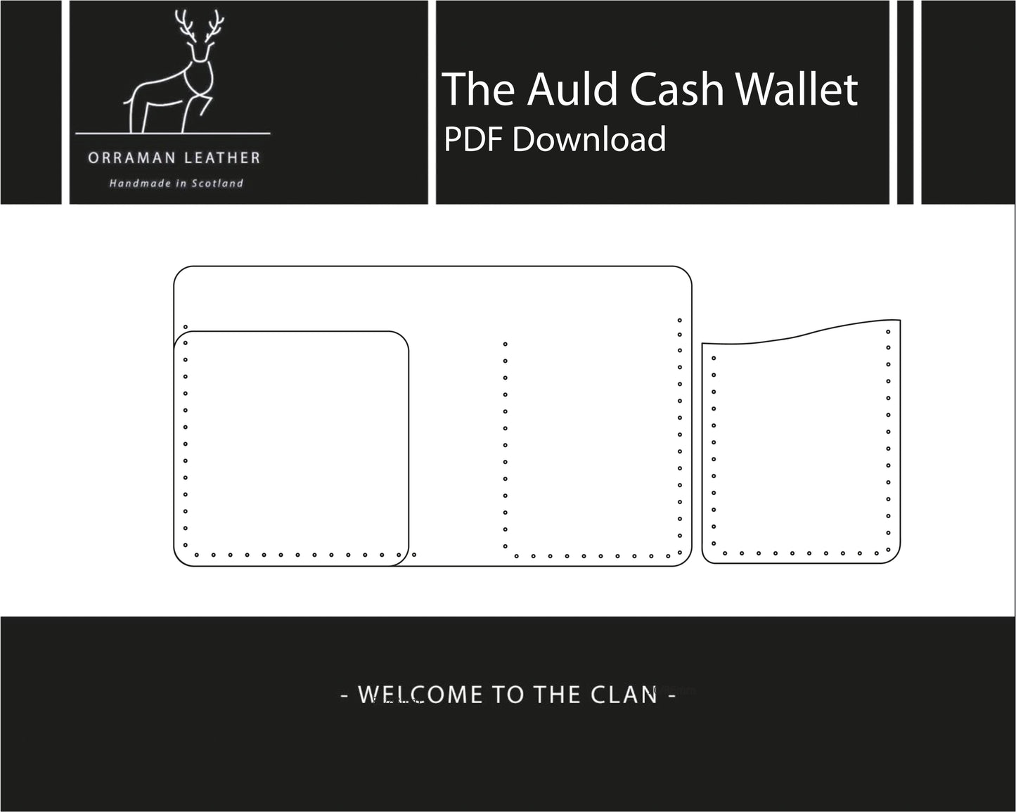 The Auld Cash Leather Wallet - Downloadable PDF File